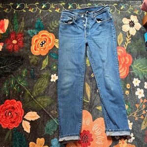 Levi's Women's Straight Leg Blue Jeans